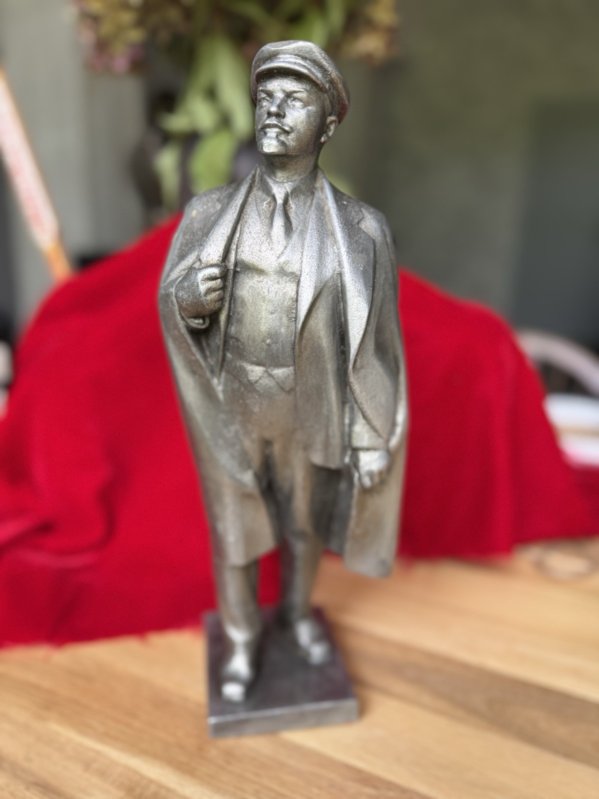LENIN VLADIMIR, large very  rare vintage metal figurine / bust/ sculpture 36cm