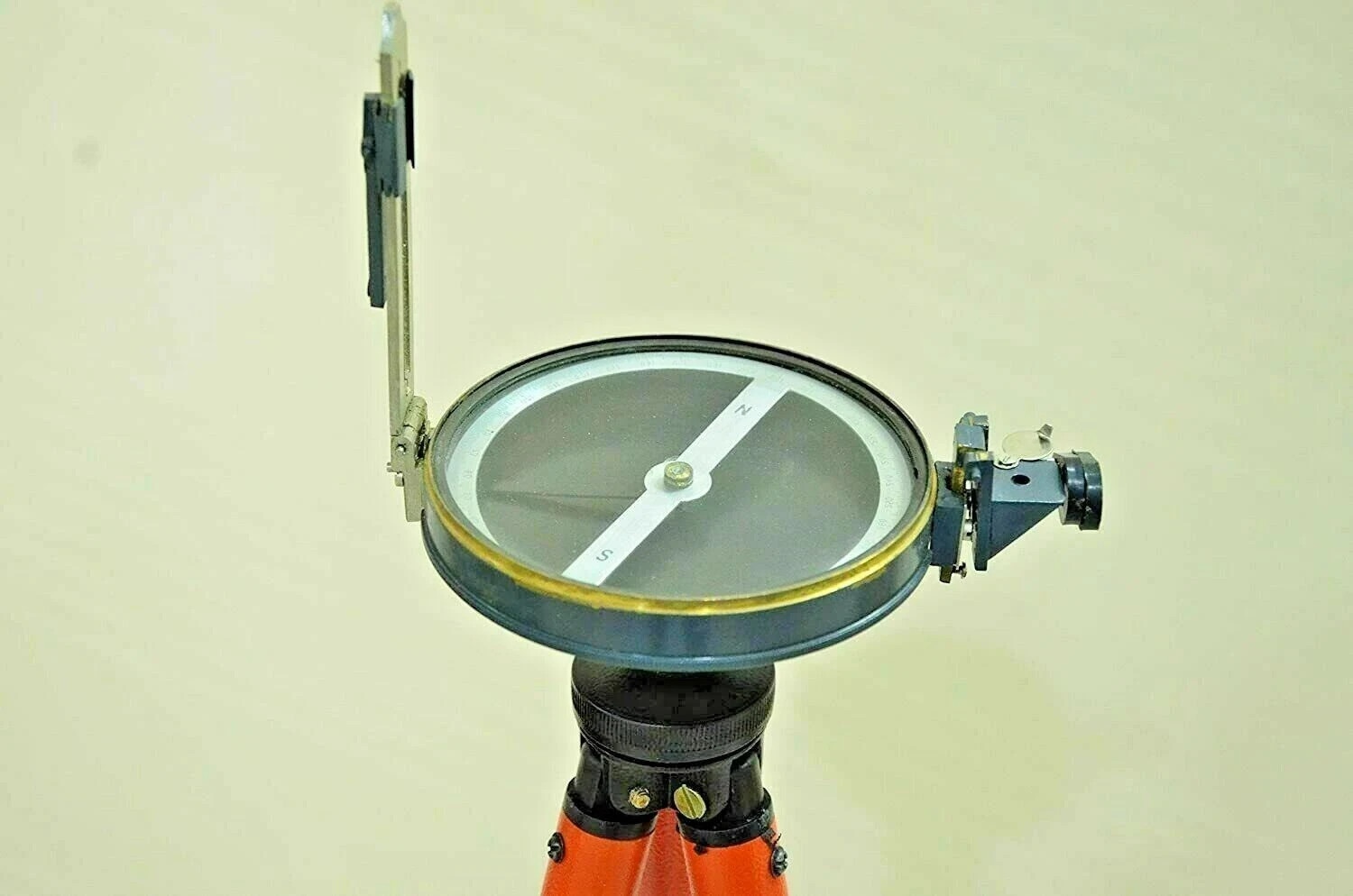Basic Surveyor Compass 0-360 degree Brass Mix Working Survey Prismatic Compass
