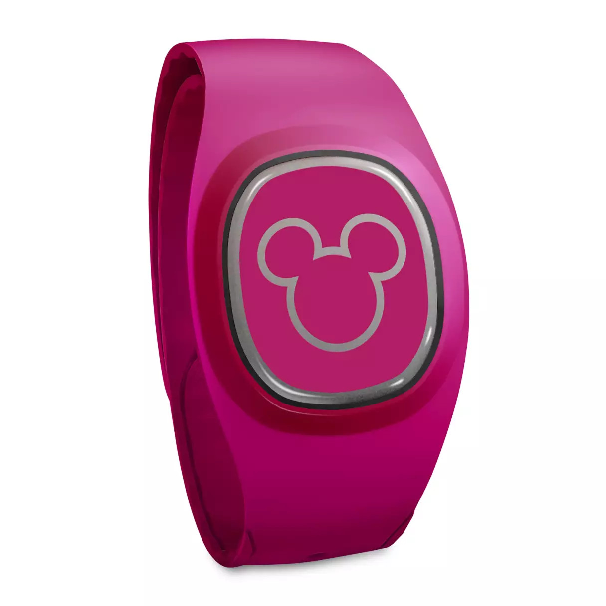 Disney MagicBand Plus Hot Pink Mickey Solid Color Unlinked Sealed - NEW
