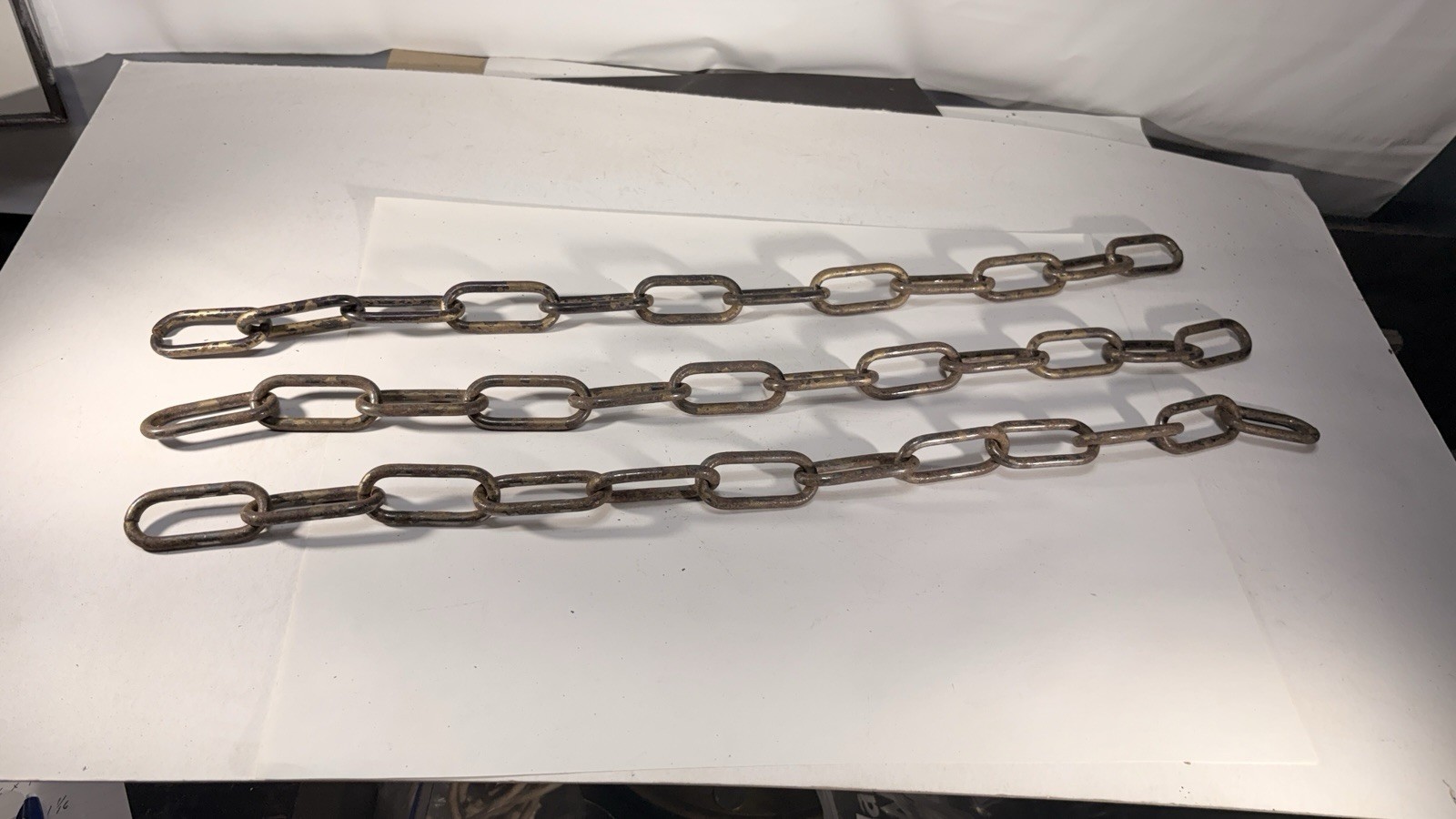 3 Antique Heavy Duty Chains Chandelier, Part  D