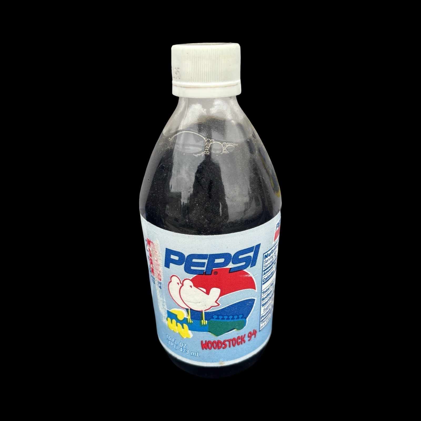 Pepsi Cola Woodstock 94 Music Festival 16oz Unopened Glass Bottle ~ RARE