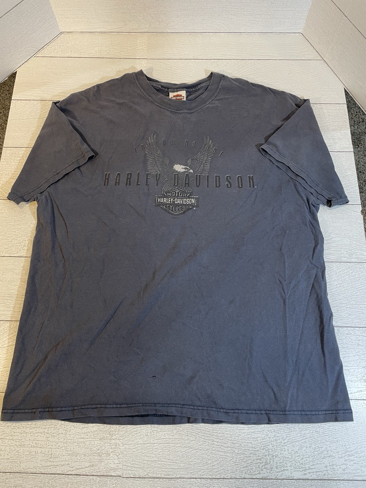 Vintage Y2K Harley Davidson Chicago Men’s 2XL Blue Super Sleeve T-Shirt Made USA Vintage Y2K Harley Davidson Chicago Men’s 2XL Blue Super Sleeve T-Shirt Made USA