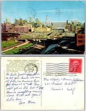 Congress Street Expressway Chicago IL Postcard picture