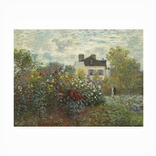 Trademark Fine Art 'The Artist's Garden In Argenteuil' Canvas by Claude Monet picture