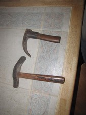 Vintage EARLY Adze LOT OF 2  Woodworking Tool Hammer picture