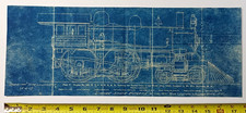 1893 NYC Engine 999 Empire State Express Locomotive Vintage Blueprint 4-4-0 picture