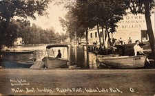 Russells Point Indian Lake Park OH RPPC Dyke Rest Funk Real Photo Bellefontaine picture