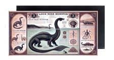 Loch Ness Monster FRIDGE MAGNET sign (2 x 4 inches, wood) picture