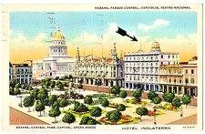 VINTAGE CUBAN LINEN POSTCARD 