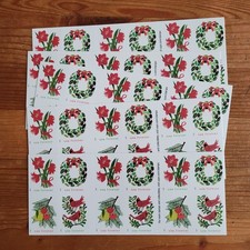 HOLIDAY CHEER SHEET OF 20 FIRST CLASS LETTER STAMPS picture