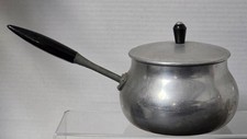 Vintage Puralum Italy Aluminum Saucepan Pot Lid Bakelite Handle MCM 5