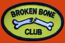 BROKEN BONE CLUB  EMBROIDERED JACKET VEST BIKER PATCH  picture