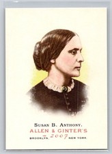 Susan B. Anthony 2007 Topps Allen & Ginter's The World's Champions #24 Card picture