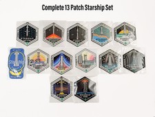 Authentic SpaceX Starship Complete 13 Mission Patch Set Launch Day Issued picture