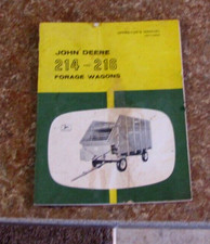 John Deere 214 216 Forage Wagon Owner's Operator's Manual OM-C18228 picture