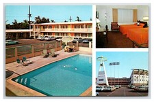 TOUGH TO FIND CALIFORNIA ANGELS ANAHEIM STADIUM 3-VIEW TRAVELODGE BASEBALL picture