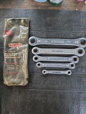 Craftsman Vintage 1960’s Logo 4388 RATCHET WRENCH KIT 5 pc - USA MADE READ picture