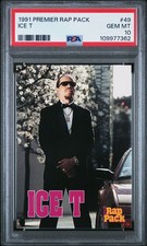 ICE T 1991 Premier Rap Pack ROOKIE #49 PSA 10 picture