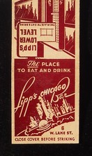 1930s Lipp's Chicago Bar Lipp's Lower Level The Place to Eat & Drink Chicago IL picture