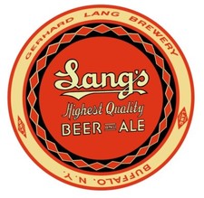 Lang's Beer & Ale of Buffalo New York NEW Metal Sign: 14