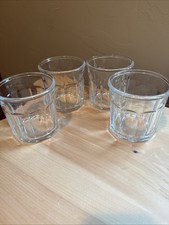 Luminarc Clear 10-panel Working Glass Tumblers SET OF 4 Vintage 500ml 3.75