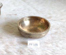 19c Antique Handcrafted Bronze Bowl Thick Unique Decorative Collectible ME494 picture