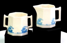 Rookwood Pottery Nautical Blue Sailing Ships 2 1/2