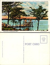 McComb MS Bathing, Picnics Tangipahoa River, Lake Percy Quin Park Postcard 72108 picture