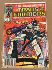 Transformers Mini-Series #3 featuring Spider-Man crossover (black suit) -1985 picture