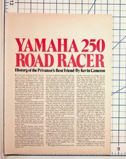 1974 Yamaha 250 Road Racer History Motorcycle Magazine Article Pages picture