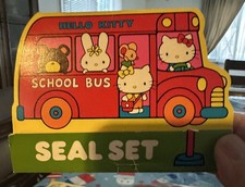Vintage 1976 Sanrio Hello Kitty Seal Stickers Set Japan Used Rare  picture