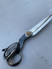 VTG Antique R.HEINISCH Newark N J Large Textile Tailor Shears Scissors 12 inch picture