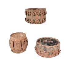 Miliseet/Penobscot Baskets from Maine Set of 3 Early/Mid 20th Century picture