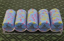 Lot of 100 Hard Rock Casino Rockford IL $0.25 Chip Poker Fractional, Near Mint picture
