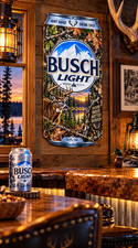Busch Light Deer Hunting Can Sign - 13.5