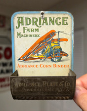 Antique Adriance, Platt & Co. 1895 Agriculture Match Safe - Farm, Tin Litho picture