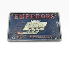Vintage EMPERORS - Stylized Emblem Co - Car Club Plaque picture