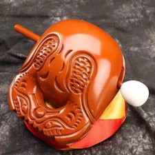 6'' Buddhist Instrument Monk Wooden Fish Muyu Mokugyo Temple Block Zen Drum picture