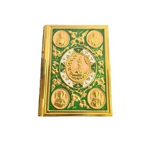 Orthodox Enamel Gospel Cover Green Apostle Icons Perfect Religious Church Gifts picture