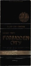 Henry Yee's Forbidden City Detroit MI Vintage Matchbook Cover 1950s-60s picture
