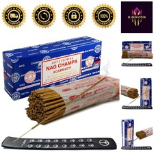 Satya Sai Baba Nagchampa 250g Incense Stick Holder Set - Eco-Friendly Fragrance picture