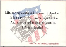 Vintage MUSIC OF THE AMERICAN REVOLUTION 4x6 Postcard 