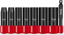46301 8-Piece 1/4-Inch Drive SAE Deep Impact Socket Set, 6-Point, SAE Sizes 3/16 picture