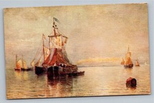 Vintage VENETIAN SKIES H. Ammann Art Postcard Italy Boats Seascape Pre-1920 picture