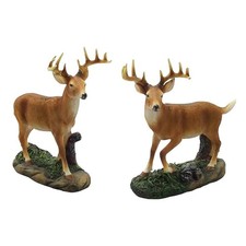 Buck Deer Figurines Durable Resin Charming Realistic Animal Collectibles Decor picture