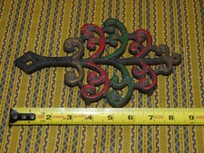 Vintage Cast Iron Trivet Tassel & Grain 1951 by J.Z.H. John Zimmerman Harner,  picture
