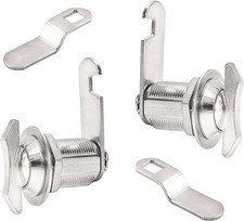 1inch Thumb Operated Offset Cam Lock 2 Pack Keyless Cabinet Mailbox Drawer Latch picture