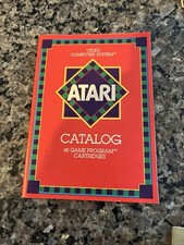 Original Vintage 1982 ATARI 2600 45 Video GAME PROGRAM CARTRIDGE CATALOG picture