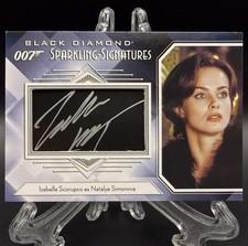 2024 James Bond 007 Black Diamond Sparkling Signatures Izabella Scorupco AUTO picture