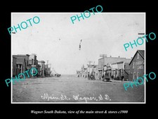 Wagner South Dakota View Of Main St & Stores c1900 Old Large Historic Photo picture